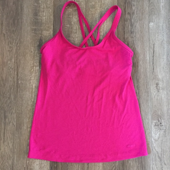 Patagonia Tops - Patagonia Pink Athletic Tank Built in Bra
